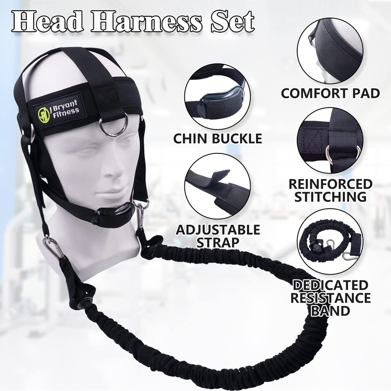 J Bryant Neck Harness Head - Weight Lifting with Resistance