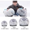 RUNYA Blob Seal Pillow Cute Chubby Seal Plush Toy Stuffed