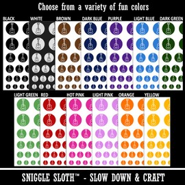 Guitar in Circle Music Temporary Tattoo Water Resistant Fake Body Art Set Collection - Red (One Sheet)