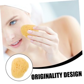 Ipetboom Facial Sponge Cleansing Exfoliating Scrubber Portable Soft Cosmetic Removal Sponge for Gentle Cleansing All Skin Types for Travel Natural Imported Material
