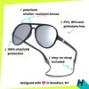Hipsterkid Aviator Sunglasses Kids Toddler Polarized Sunglasses Shatter-Resistant Lenses Stay-On