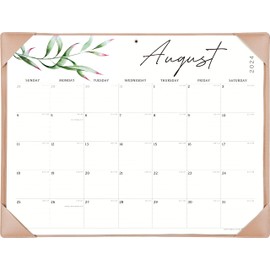 Large Desk Calendar 2024-2025 with Desk Mat, Cabbrix Desk Pad Calendar 21 x 16.5 Inch Runs From Now - Dec 2025, Desk Blotter Calendar 2024-2025 for Home School and Office