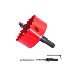 Lhazemu 1-31/32" (50mm) HSS Bi-Metal Hole Cutter with Pilot Drill Bit, Hole Saw for Wood, Plastic, Drywall, Metal Sheet