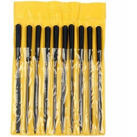 YUMTTY Juego de limas de Tuercas para trastes de Guitarra, Herramientas de reparación de Guitarra pulidas, Herramienta Profesional Luthier para Instrumento Musical de Cuerda, 10 Uds.