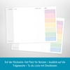paper&you® Family Weekly Planner Pad A4 "Rainbow" 4 Columns, 50