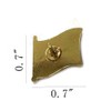 Nigeria - Insignias pequeñas con solapa de bandera única