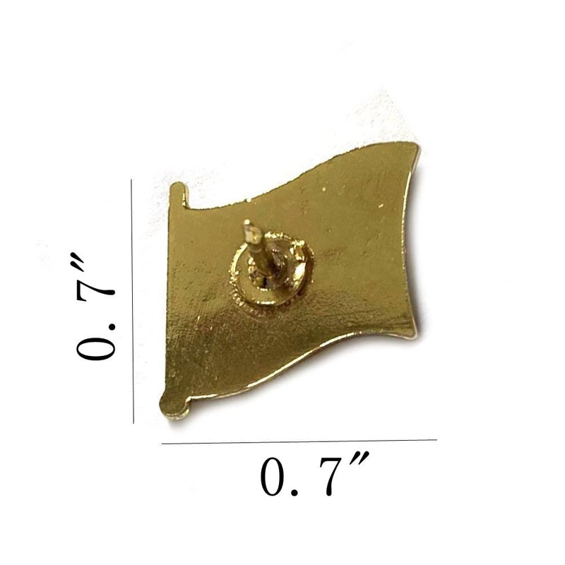 Nigeria - Insignias pequeñas con solapa de bandera única