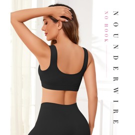 YUTYTH Comfort Bra Sports Bras Women Crop Top for Yoga Wirefree Bra with Removable Pads for Women Sleep Yoga Daily Wear Bra(Black White Nude-4XL)