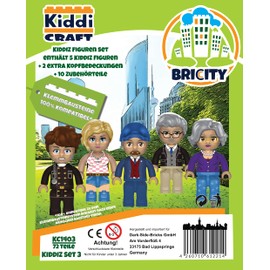 Kiddicraft KC1403 Kiddiz City I Figure Pack - Clamp Building Block Figures