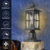 Darkaway Outdoor Post Lights, Exterior Post Lantern Lamp Waterproof Aluminum