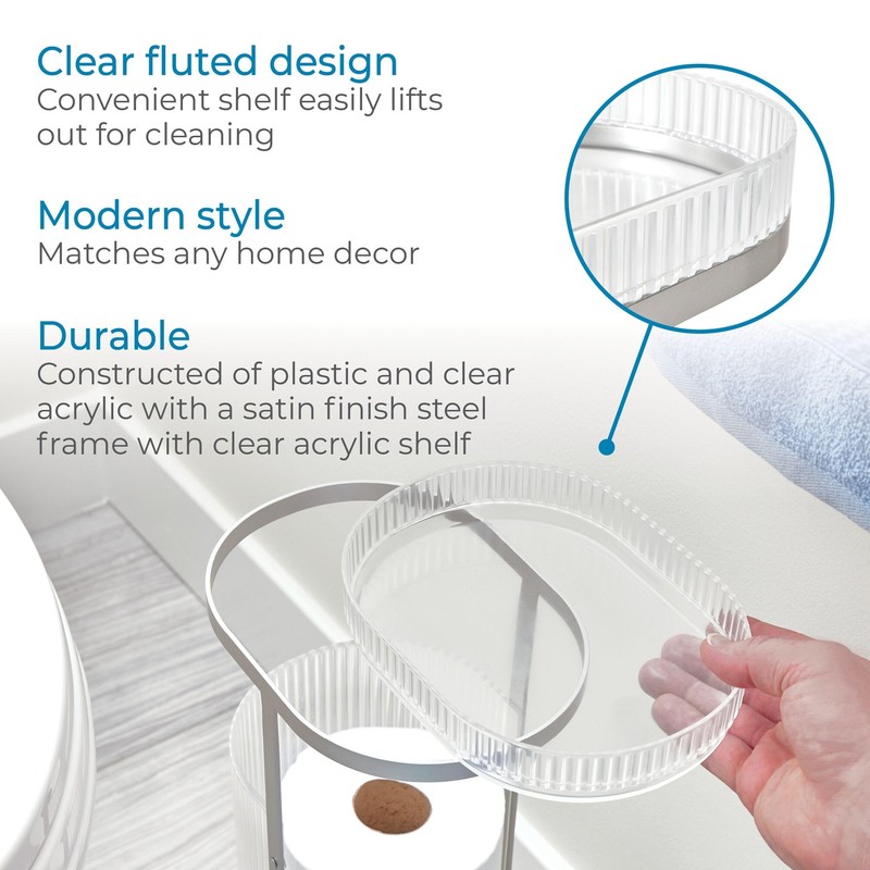 iDesign Toilet Paper Stand with Tray – Elemental Fusion –