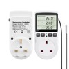 Diymore Digital Thermostat,230V Temperature Controller Socket Outlet,13A Timer Switch Plug