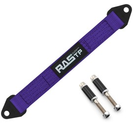 RASTP Limit Strap, Premium Quad Wrap Limit Strap Car Hauler Axle Straps Truck Wrecker Wheel Tie Down Strap with 10,000 Lb Webbing Strength (16 Inch, Purple)
