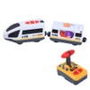 Remote Control Electric Train Toy Compatible with Wooden Track Car