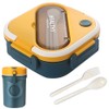 Ayvicco Bento Box, Lunch Box with Spoon & Fork, 3