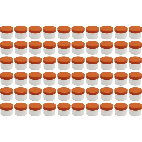 60 Ointment Jar Containers Cream/Ointment Kruke Flat 35ml Capacity with