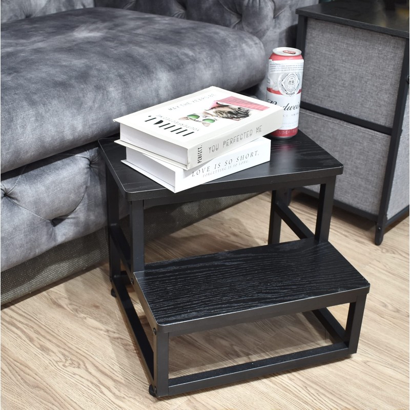 SZLHANJZ Step Stool, Bedside Steps for High Beds with Round