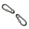 Carabiner Clip Snap Hook Eyelet & Screw Nut 7MM x2