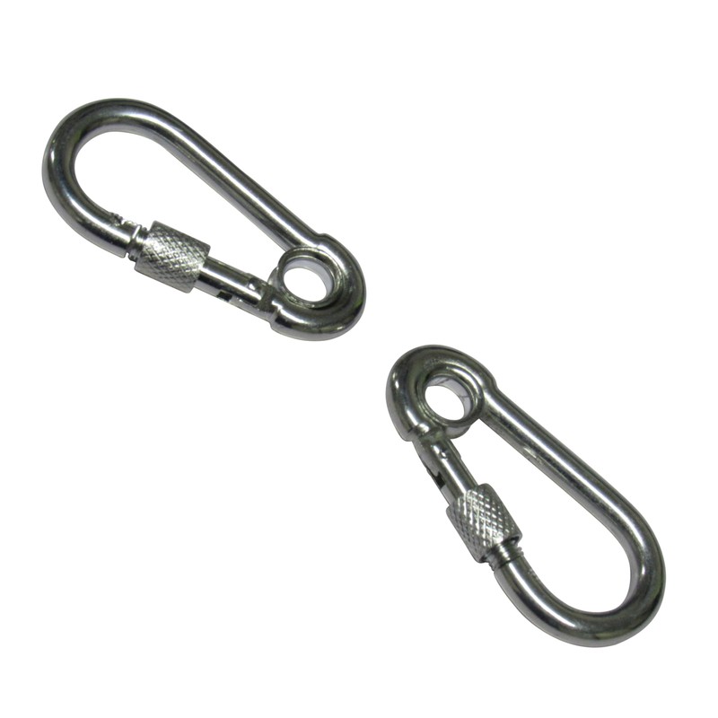 Carabiner Clip Snap Hook Eyelet & Screw Nut 7MM x2