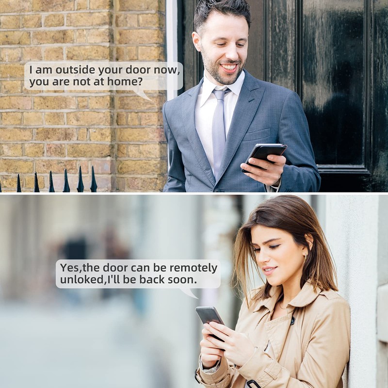 SMONET Smart Door Lock WiFi Gateway, Bluetooth Keyless Entry Electronic