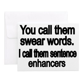 CafePress You Call Them Swear Words Notecards (Set Of 10) 4.25" x 5.5" Notecards 10 Pack