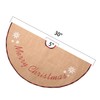 N&T NIETING 75 cm Christmas Tree Skirt, Hessian Christmas Tree