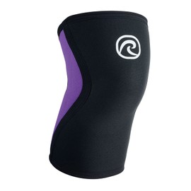 Rehband Knee Support 3 mm Neoprene, Lightweight Knee Support for Men and Women, Bandage Knee for Endurance Sports, Breathable Sports Bandage, Colour: Purple, Size: XL