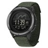 Men's Military Command Sports Watch Breathable Calendar Alarm Stopwatch Pedometer