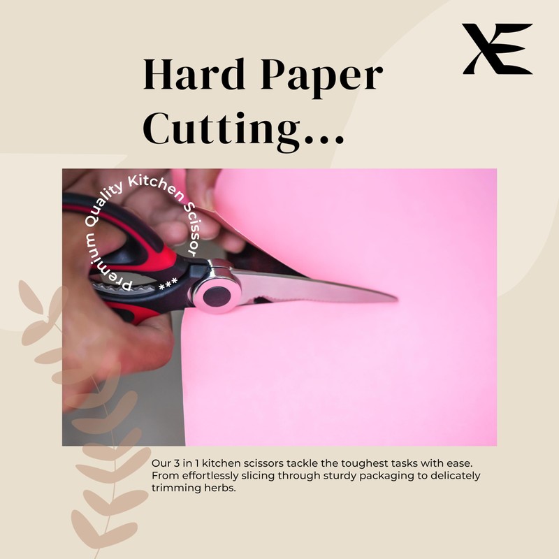 XE Kitchen Shears Heavy Duty - Stainless Steel Meat Scissors
