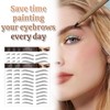 AWAVM 7Sheets/77Pairs 4D Hair-Like Eyebrow Tattoo Stickers - Waterproof, Long