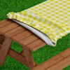 Sorfey Picnic Tablecover -Fitted with Elastic, Vinyl with Flannel Back,