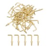 QUARKZMAN Right Angle Hooks, 50 Pieces 1/2" L Shaped Screw