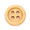 Siaura Material – 20x Naturell, 4 Holes Round Wooden Buttons