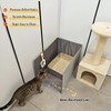 GesomePurrz Less-Mess Cat Litter Box Enclosure, Open Top High Side,