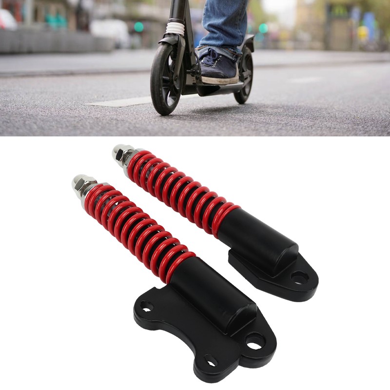Scooter Shock Absorber Stainless Steel Spring Black Red Safe Stable