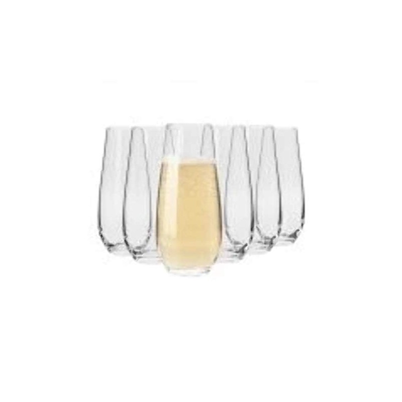 Krosno Harmony Stemless Flute 230ML 6 Gift Boxed
