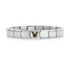 Quiges - 9mm Italian Style Charm Link Module Stainless Steel