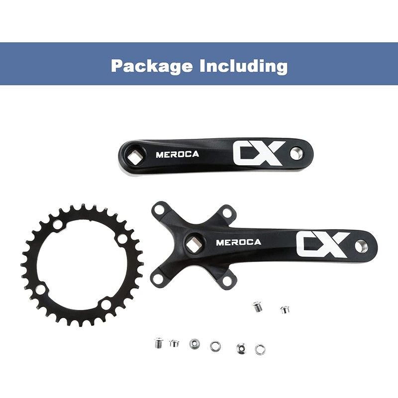 SURIEEN 170mm 32T Square Crankset for Mountain Bike with 104
