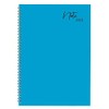 A5 Twin Wire Blue Soft Cover Ruled Notebook Notepad School