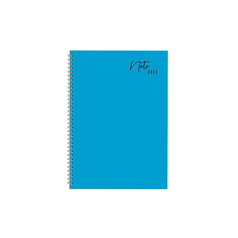 A5 Twin Wire Blue Soft Cover Ruled Notebook Notepad School