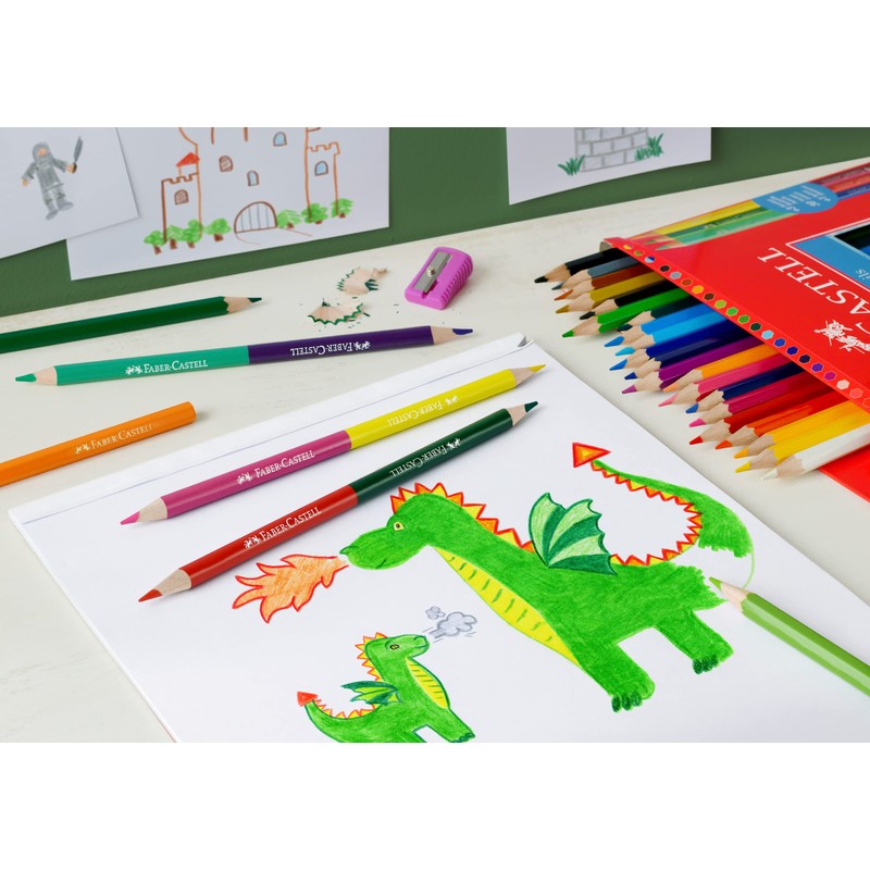 Faber-Castell 110324 - Buntstifte Set Classic Colour, 28-teilig, inkl. Spitzer,