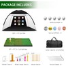 Golf Practice Net, 10x7FT Golf Net with Tri-Turf Mat &