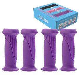 TIKBRO Bike Handlebar Grips for Kids – Non-Slip Scooter Handle Grips for Boys and Girls, Soft TPR Rubber Fits Balance Bikes, Tricycles