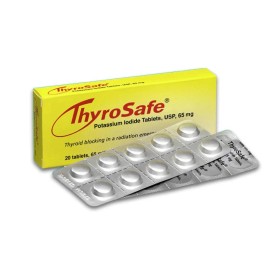 Thyrosafe 65mg Potassium Iodide Tablets Radiation Protection (20 Pack)