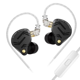 KZ ZS12 Pro X Earphones, KZ High-End 5BA+1DD Hybrid Earphones, Wired In-Ear Earphones, Earphones, High Sound Insulation, HIFI Sound Quality, All Metal, Noise Reduction, HIFI High Fidelity, In-Ear