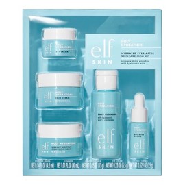 e.l.f Hydrated Ever After Skincare Mini Kit de cuidado de la piel, Ulitmate Holy Hydration! Régimen de la piel, tamaño de viaje, 1 unidad