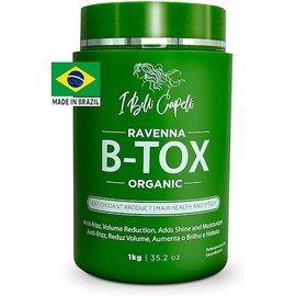 Ravenna Organic Hair B-tox Treatment - Formaldehyde-Free, Anti-Frizz Smoothing for Hair - 35.2 oz (1kg)