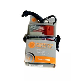 UST Ultimate Survival Fire Starter Kit Waterproof Case with Tinder Rod and Flint