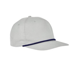 Big Accessories 5-Panel Golf Cap OS LT GRAY/ NAVY