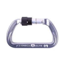 Omega Pacific Elite Keylock Screw-Lok Carabiner - Rated to 45kN, This ‘Biner Weighs only 4.6 Ounces - Certification: NFPA 2500 (1983), 2022 ED General Use